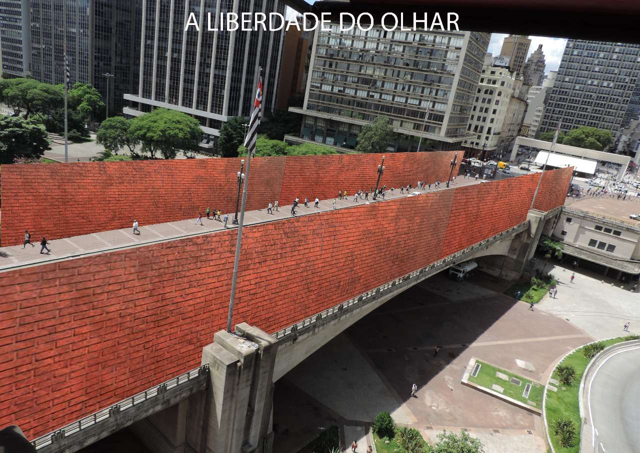 A liberdade do olhar Interven o Viaduto do ch Larissa Gomes